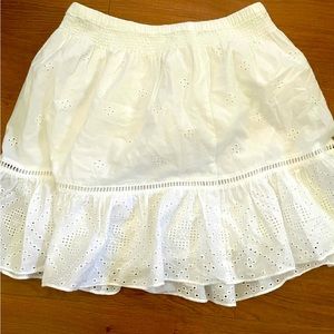 Madewell White mini skirt